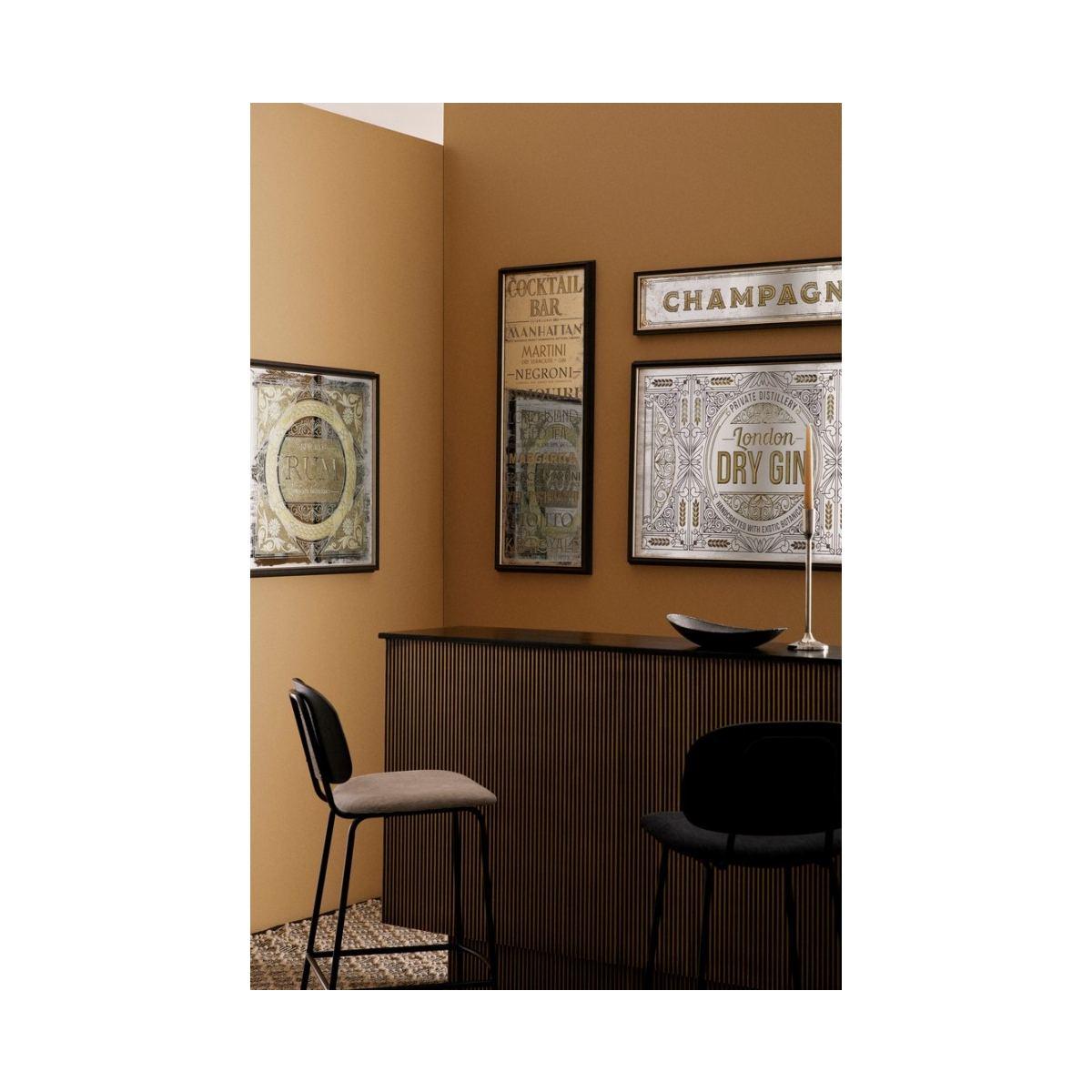 Specchio con Cornice Library Oro cm.70x70 | Bizzotto