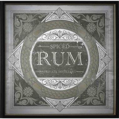 Specchio con Cornice Library Oro cm.70x70 | Bizzotto