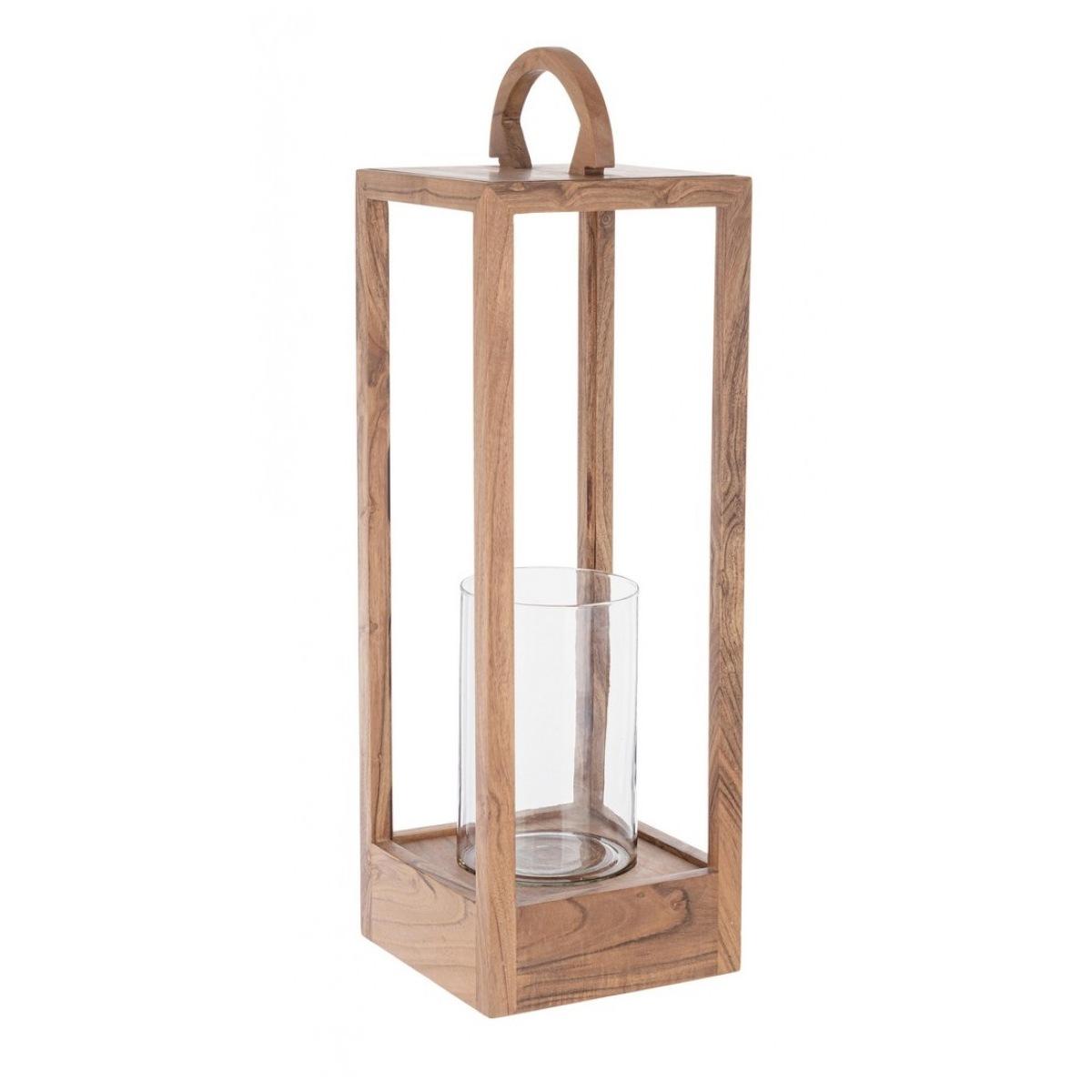 Lanterna Aimi 1 Manico Legno Naturale cm.H64 | Bizzotto