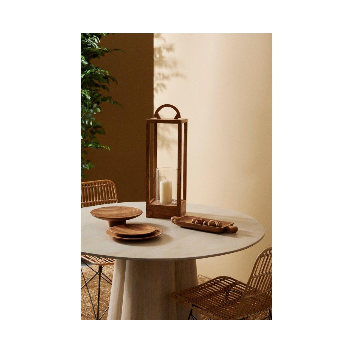 Lanterna Aimi 1 Manico Legno Naturale cm.H64 | Bizzotto