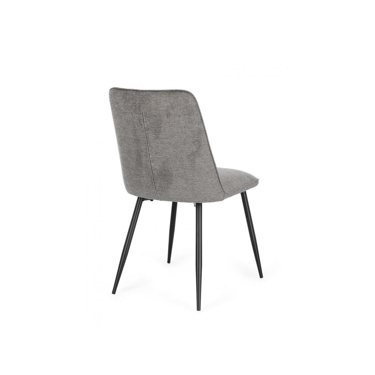 Sedia Cora Nero/Grigio Scuro | Bizzotto