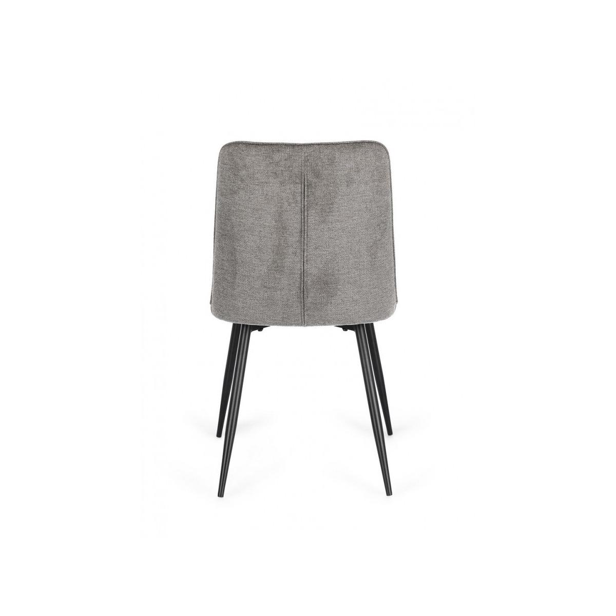 Sedia Cora Nero/Grigio Scuro | Bizzotto