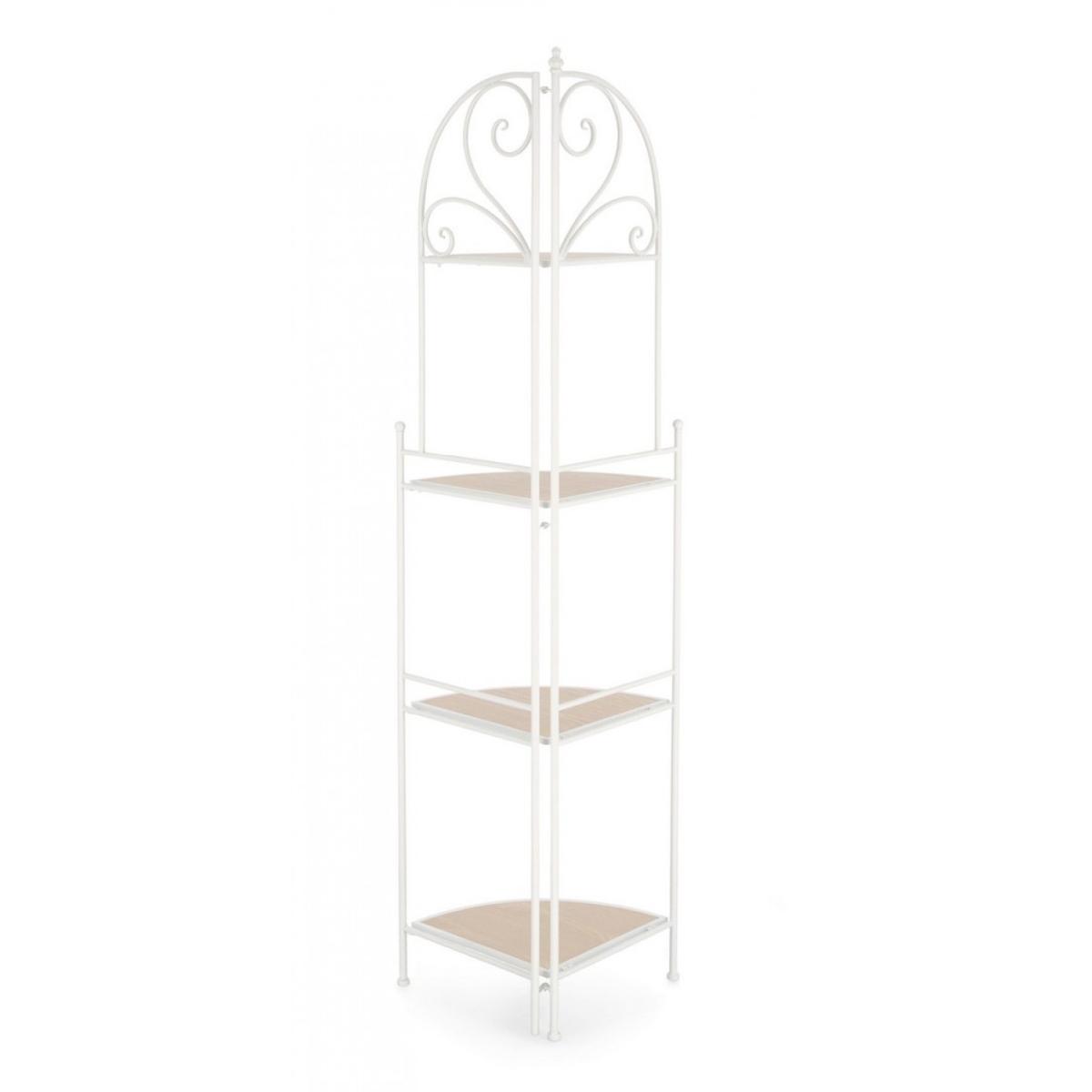 Angoliera Guenda 4 Piani Bianco | Bizzotto