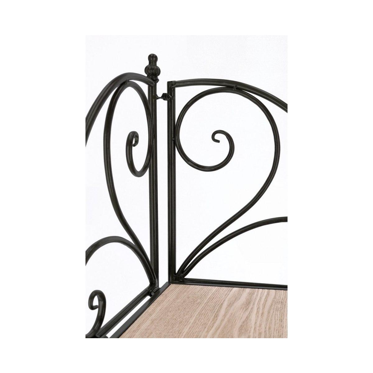 Angoliera Guenda 4 Piani Nero | Bizzotto