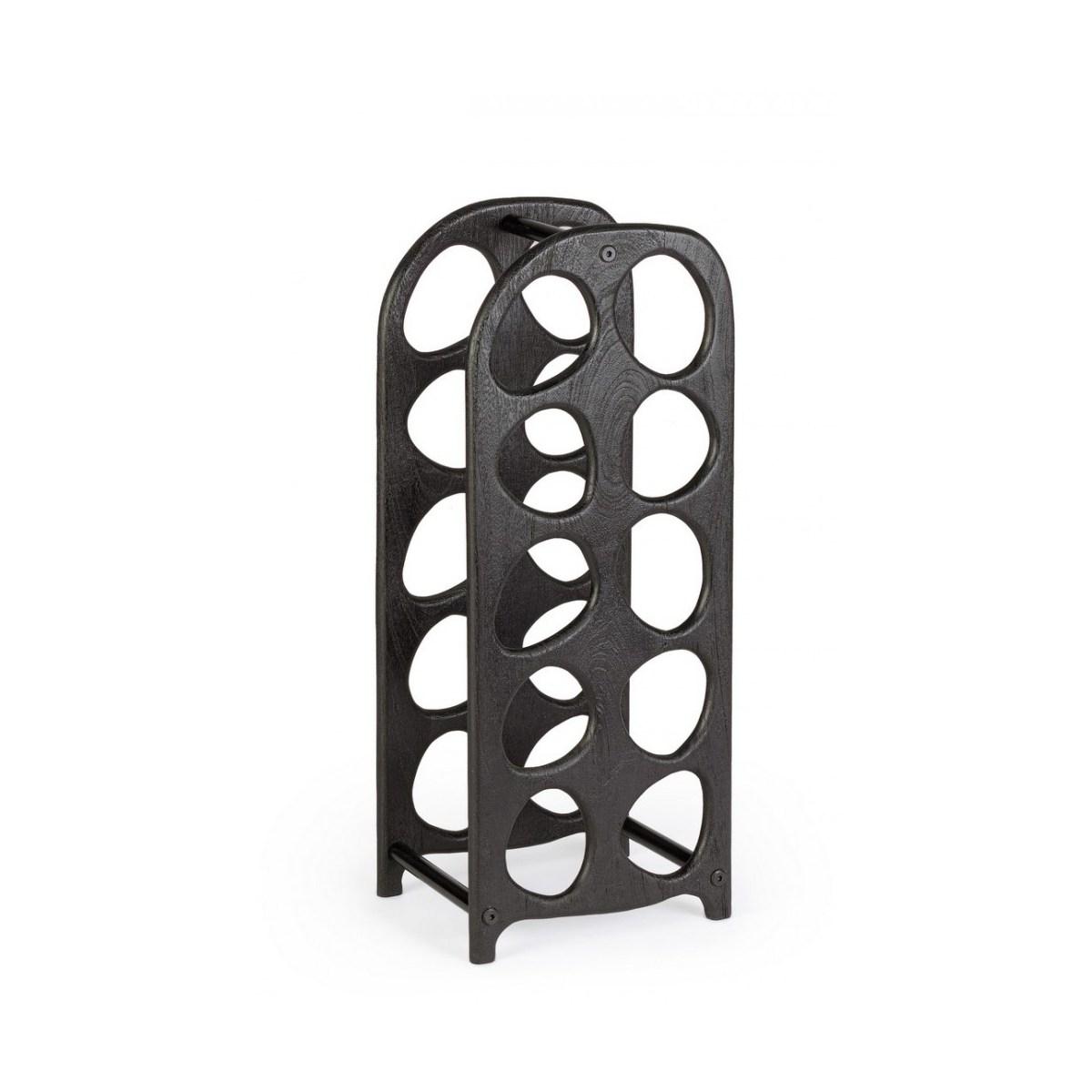 Porta Bottiglie 10 Posti Yukon Nero | Bizzotto