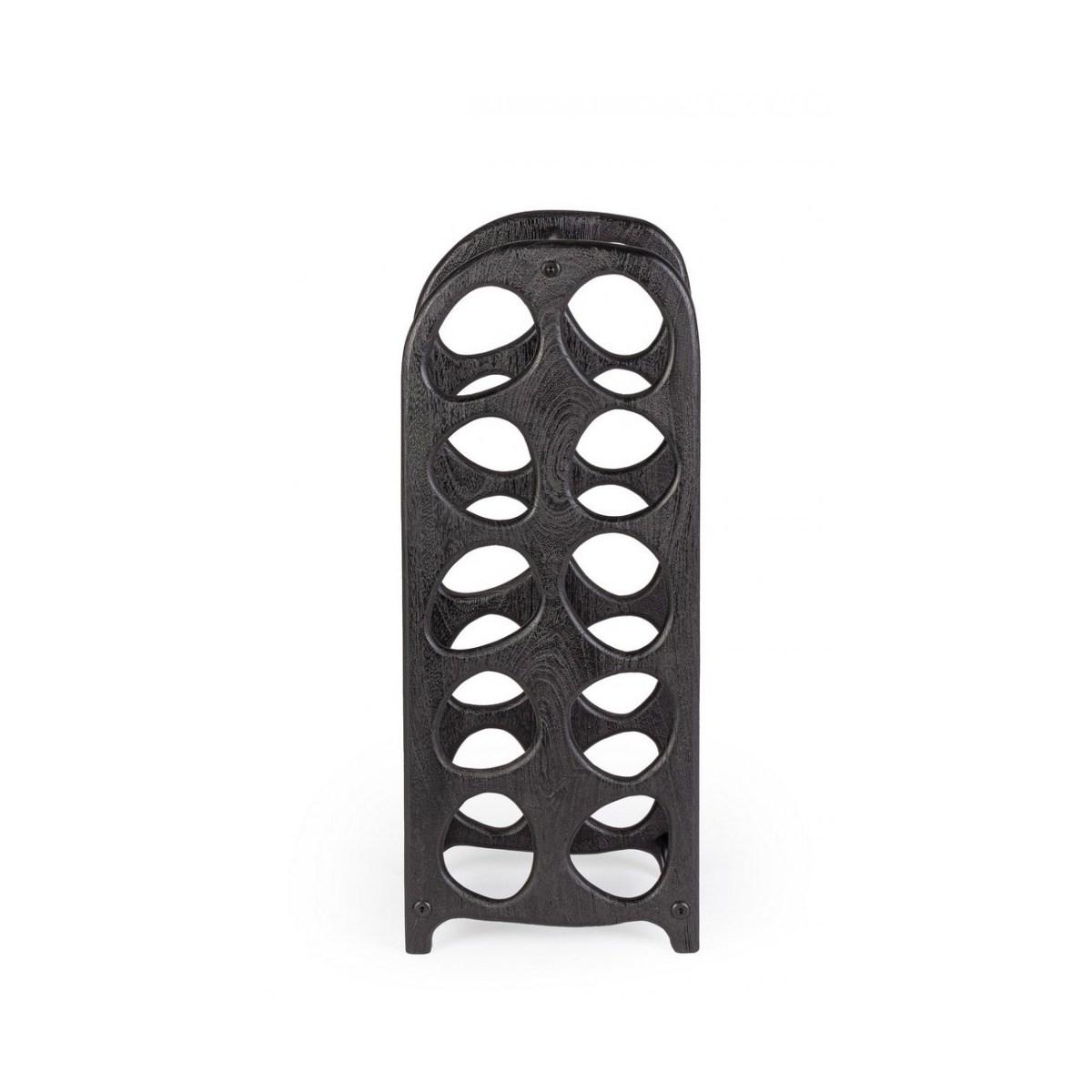 Porta Bottiglie 10 Posti Yukon Nero | Bizzotto