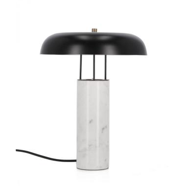 Lampada Tavolo Kaithal Marmorizz Bianc cm.H33 | Bizzotto