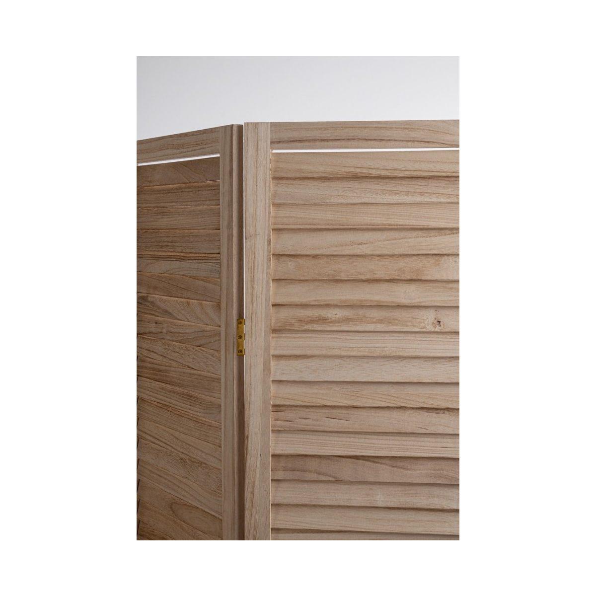 Paravento 3 Ante Zafira Legno Nat cm.120x170H | Bizzotto