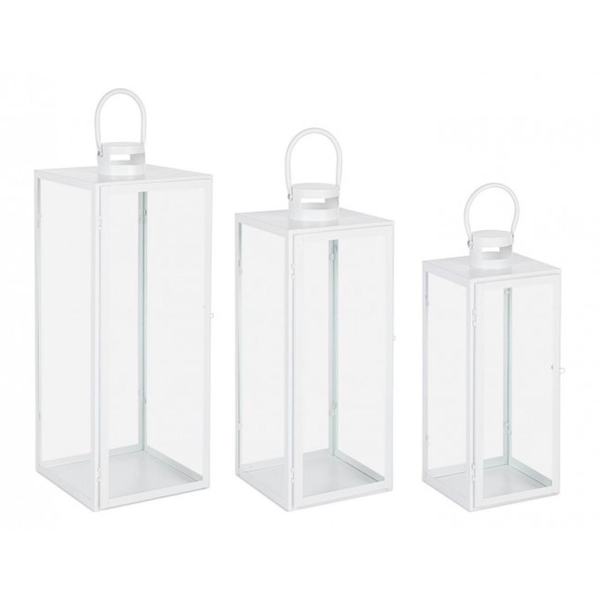 Lanterna Set pz.3 Lior Bianco | Bizzotto