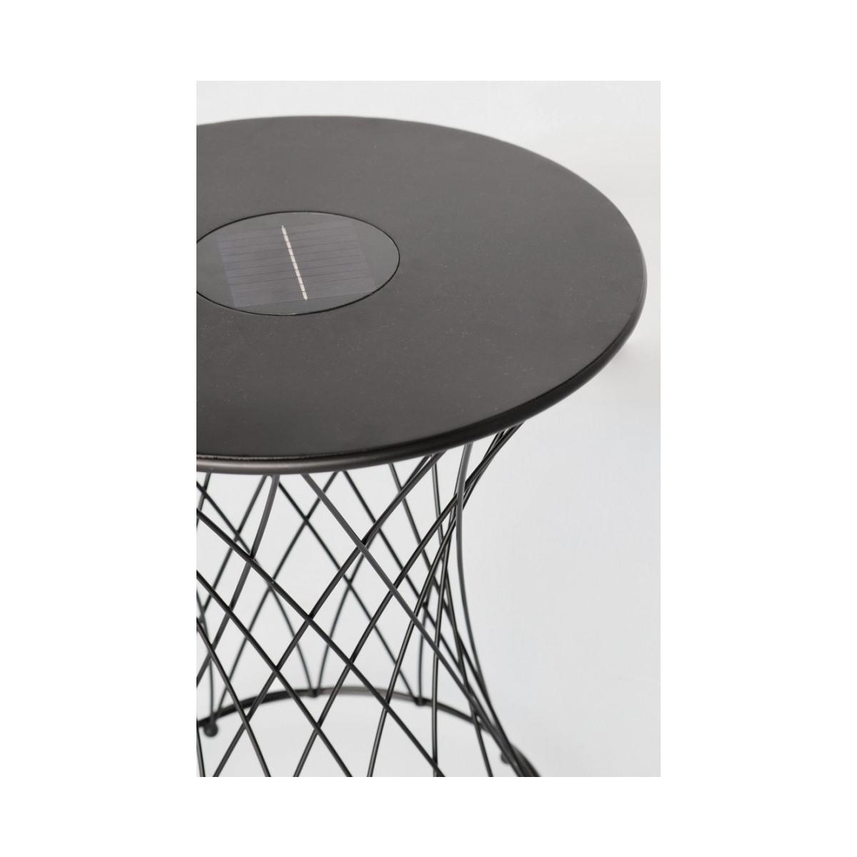 Tavolino Solare Jeevan To Nero cm.H45 | Bizzotto