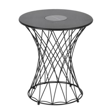 Tavolino Solare Jeevan To Nero cm.H45 | Bizzotto