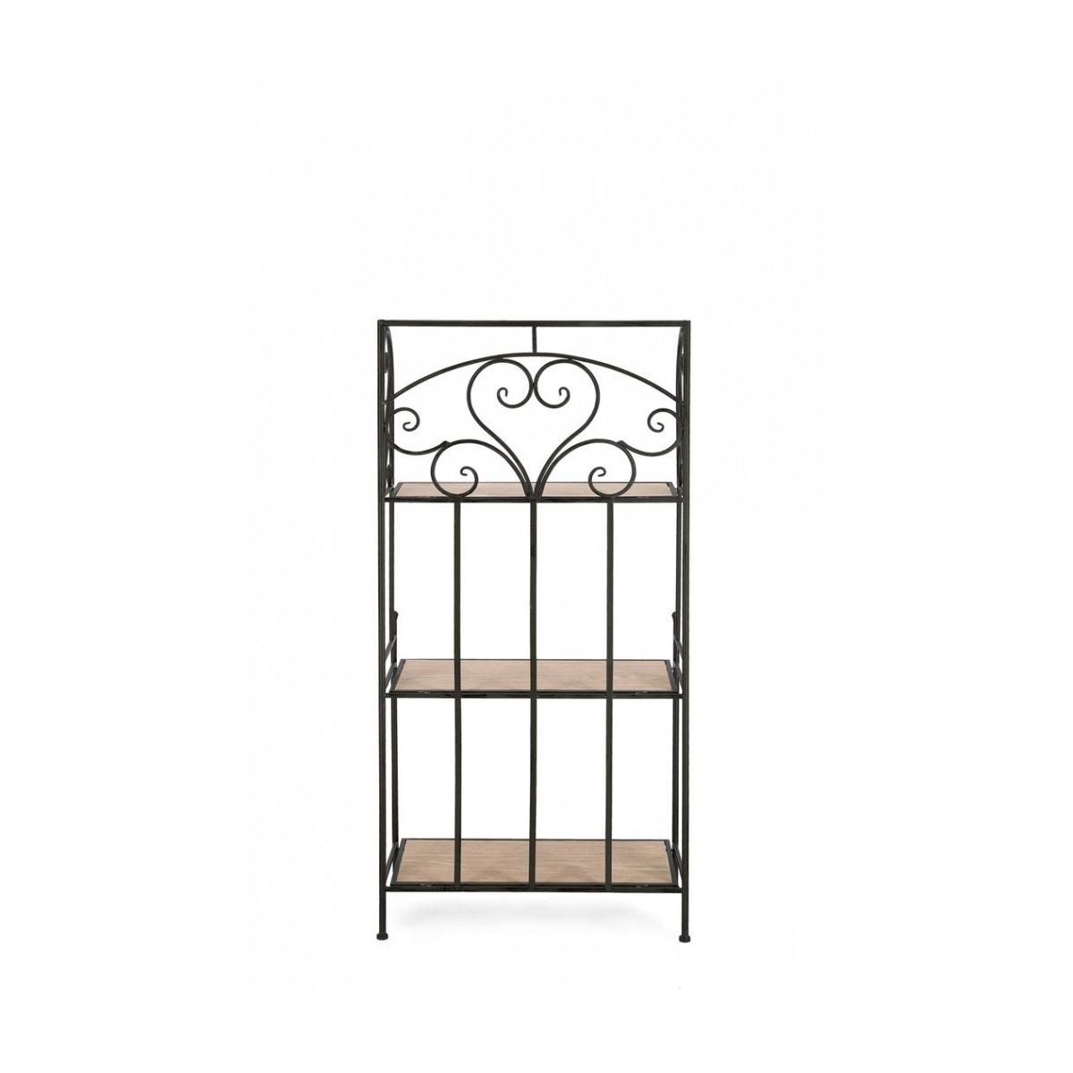 Scaffale Guenda 3 Piani Nero cm.H127 | Bizzotto