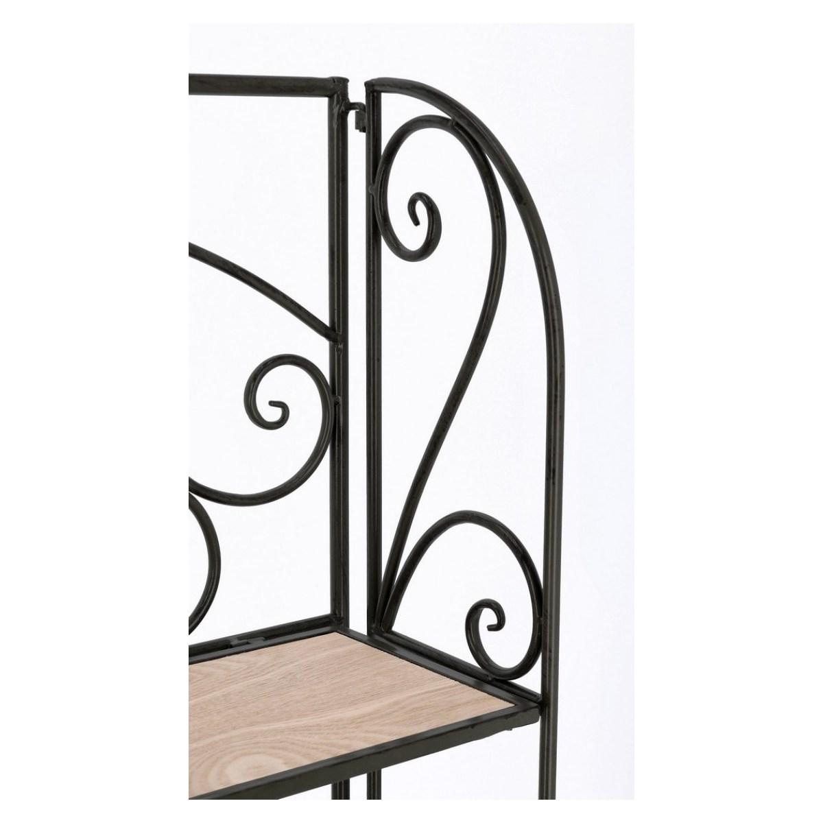 Scaffale Guenda 3 Piani Nero cm.H127 | Bizzotto