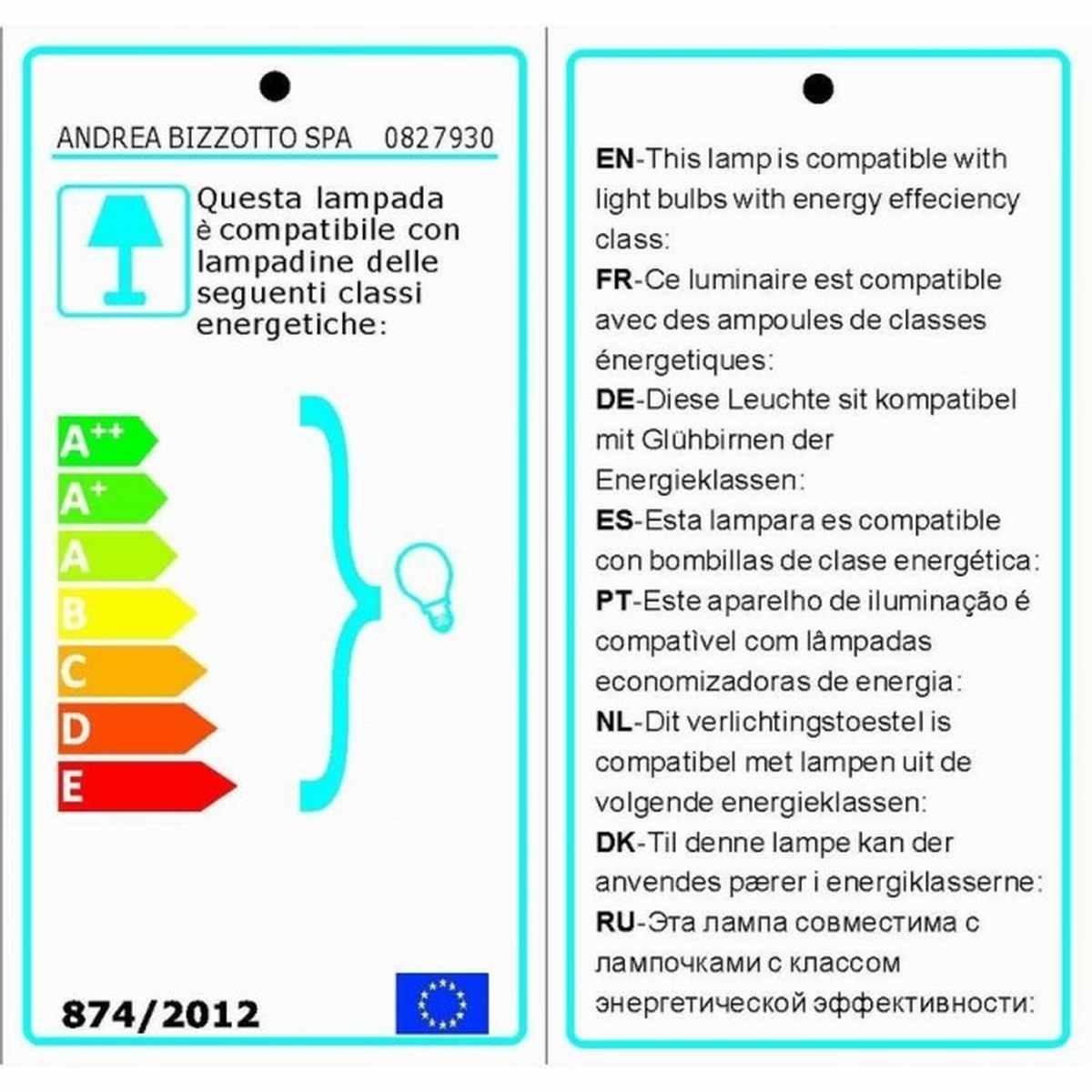 Lampada Tavolo Sky Rattan Blu-Azzurro | Bizzotto