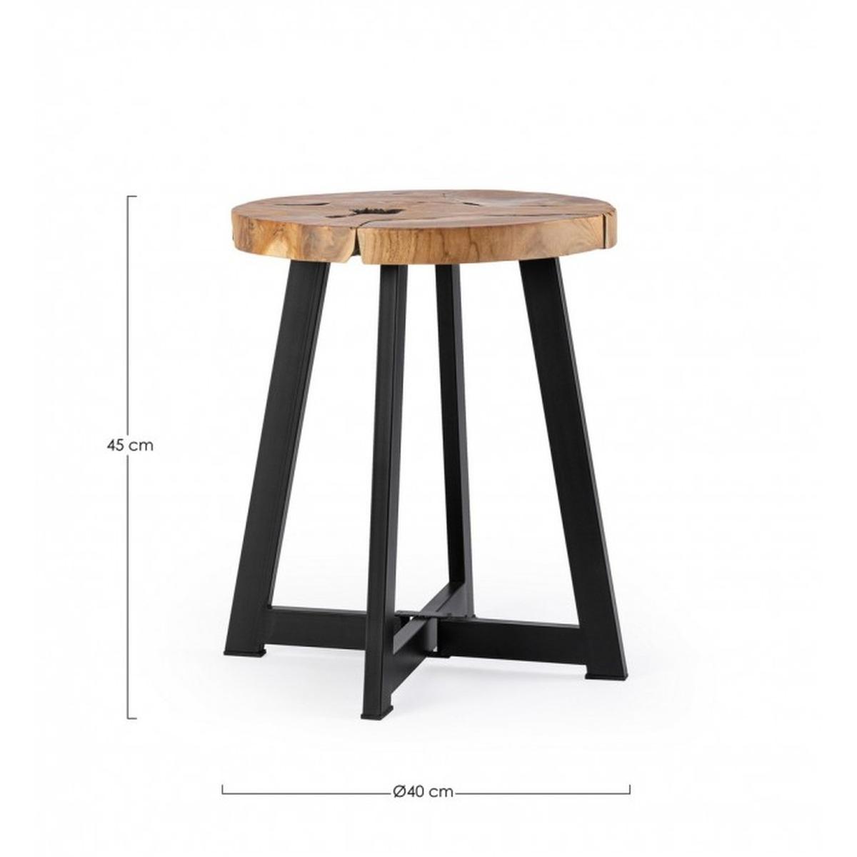 Tavolino Elwood Tondo cm.Ã?40 | Bizzotto