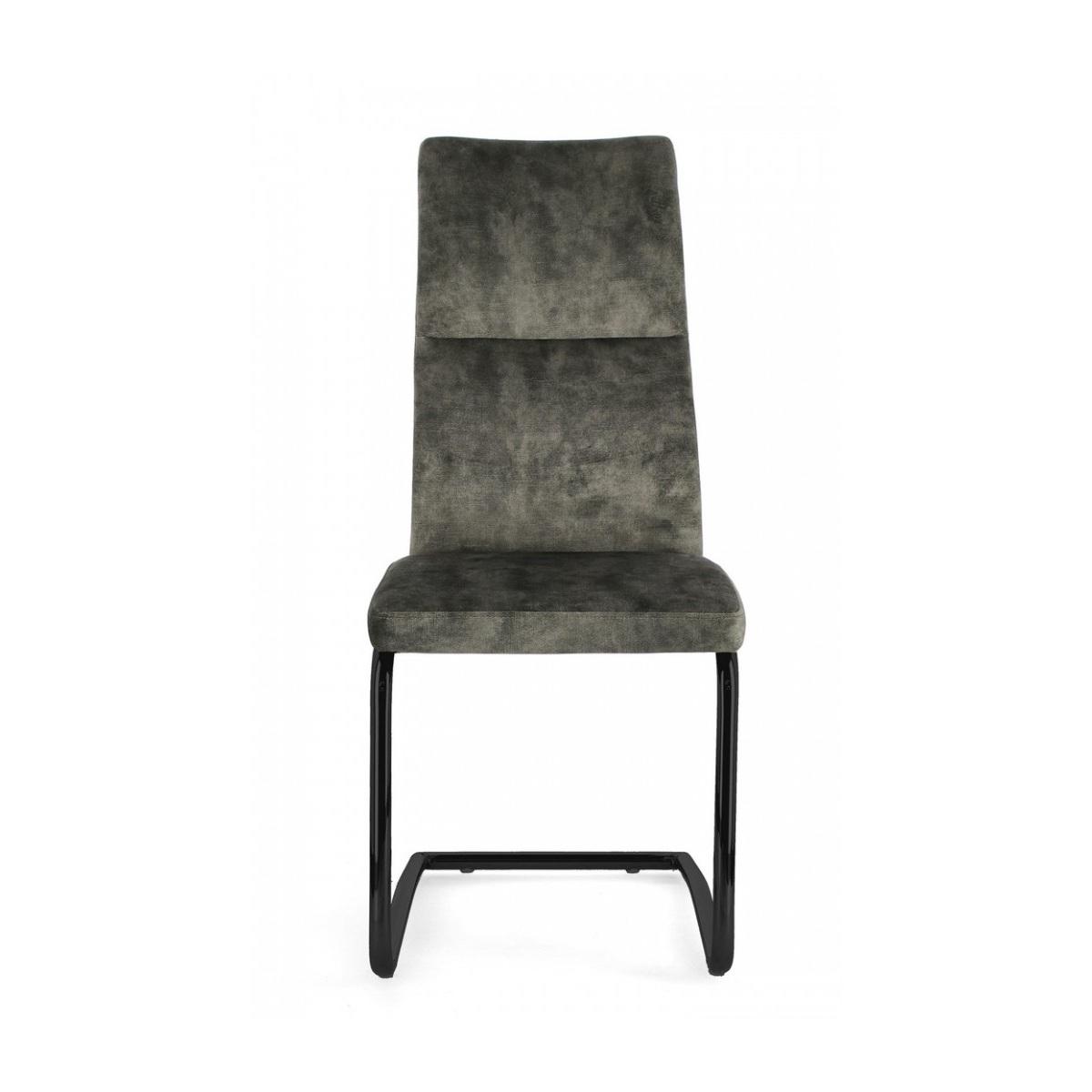 Sedia Thelma Velluto Verde | Bizzotto