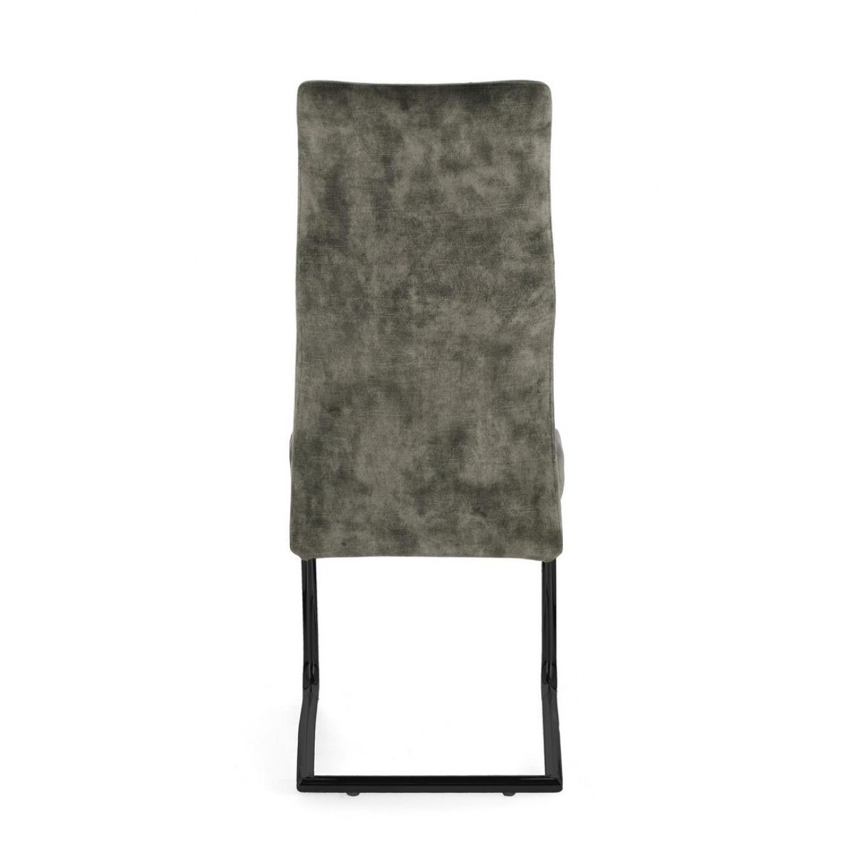 Sedia Thelma Velluto Verde | Bizzotto