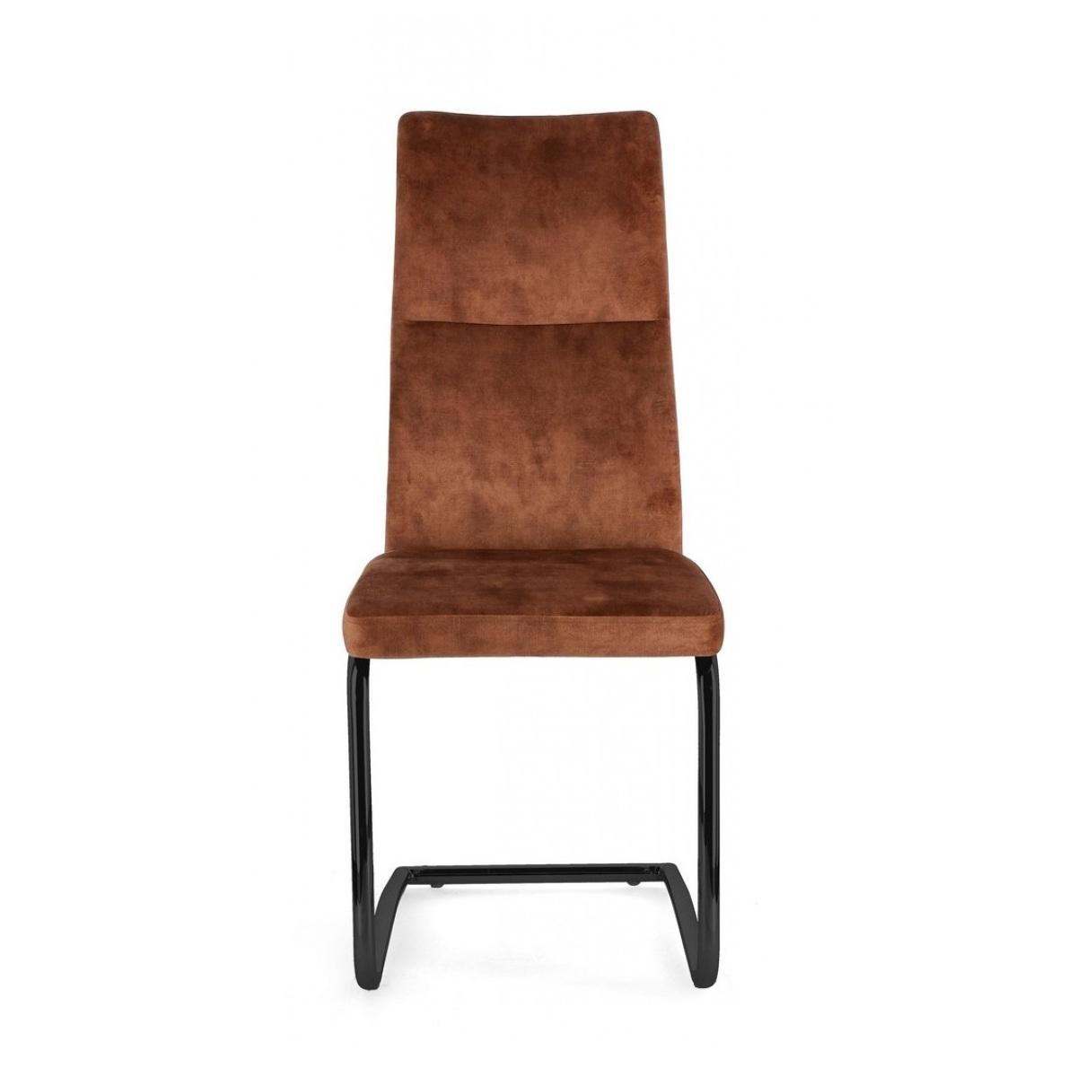 Sedia Thelma Velluto Ruggine | Bizzotto