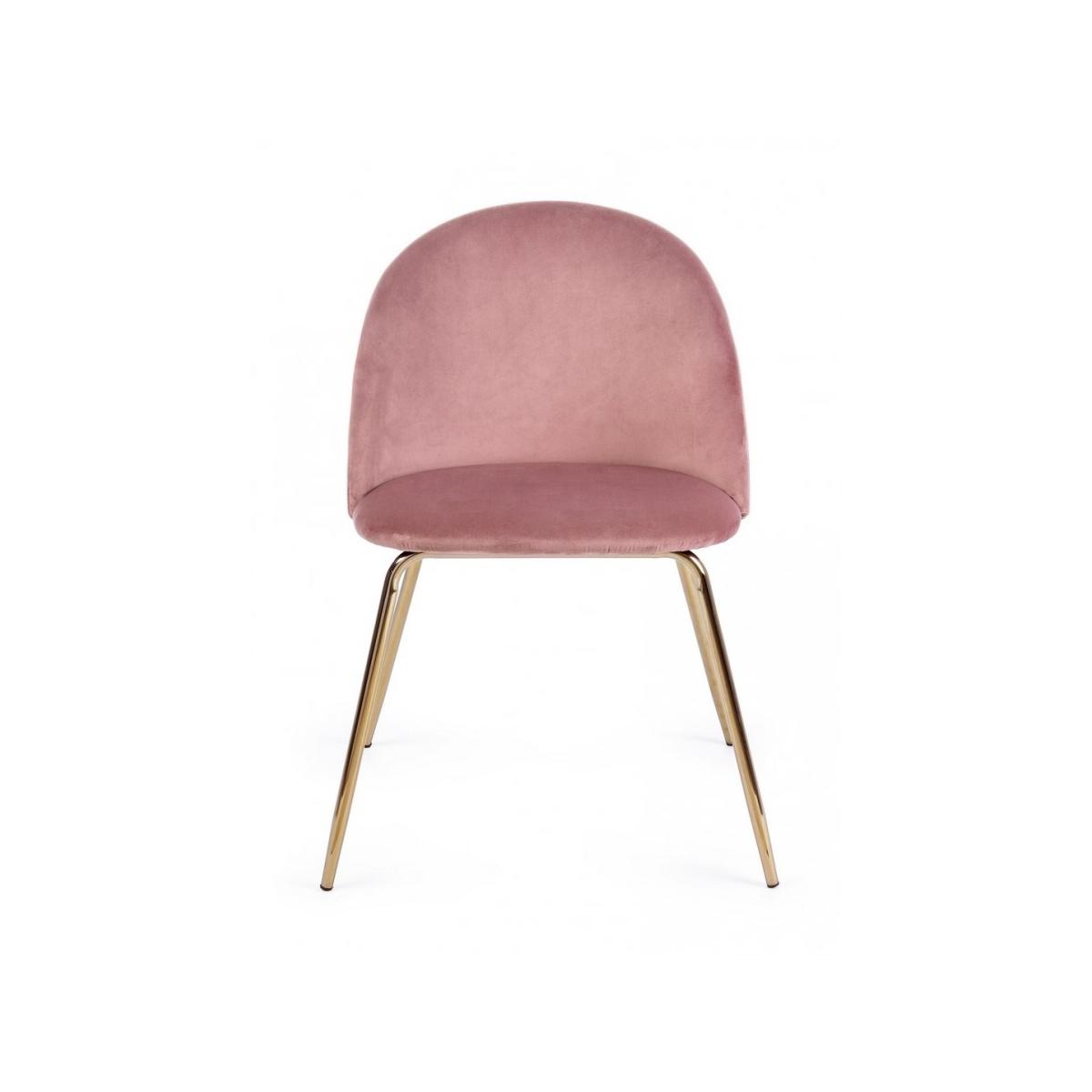 Sedia Tanya Velluto Rosa | Bizzotto