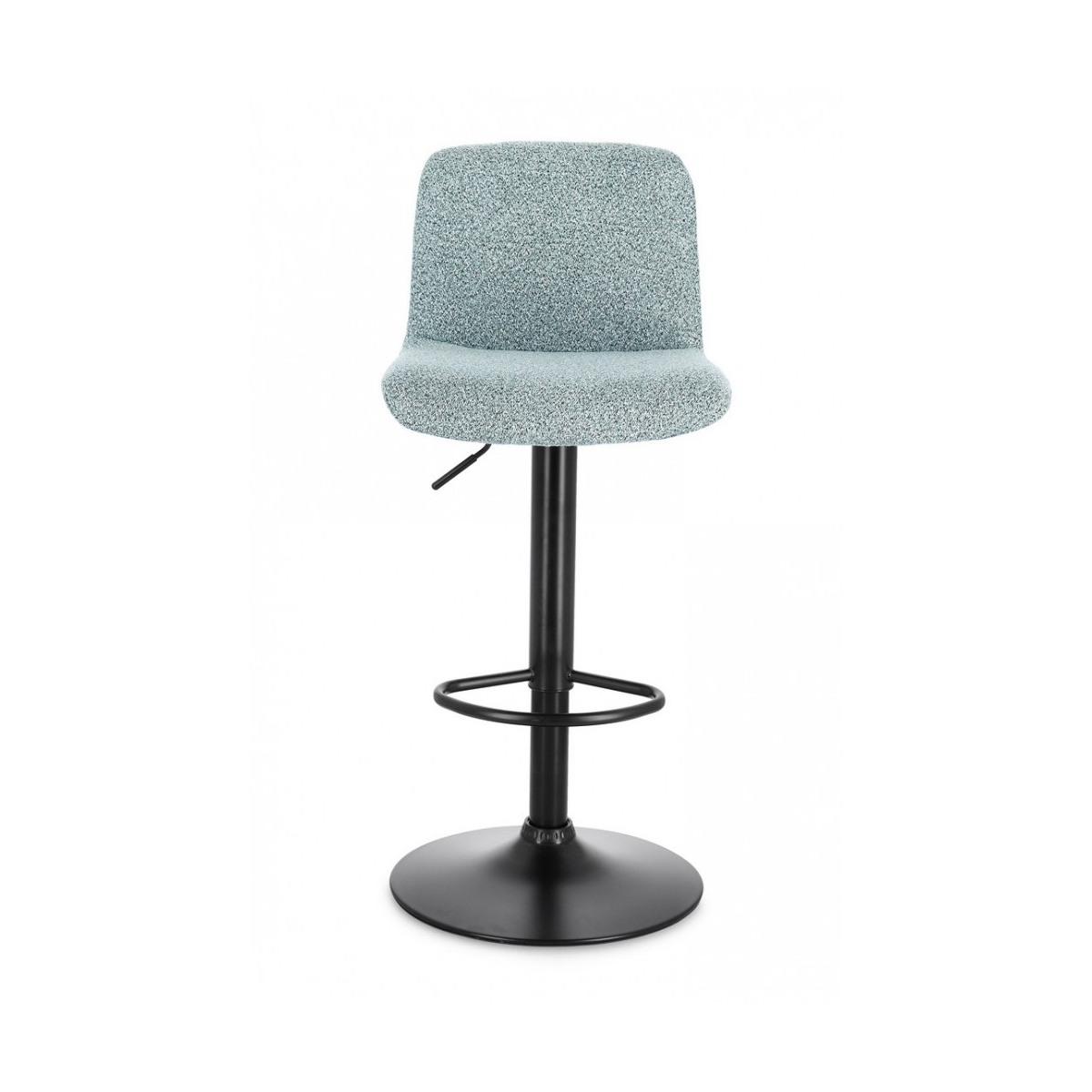 Sgabello Bar Rafael Nero-Acquamarina | Bizzotto