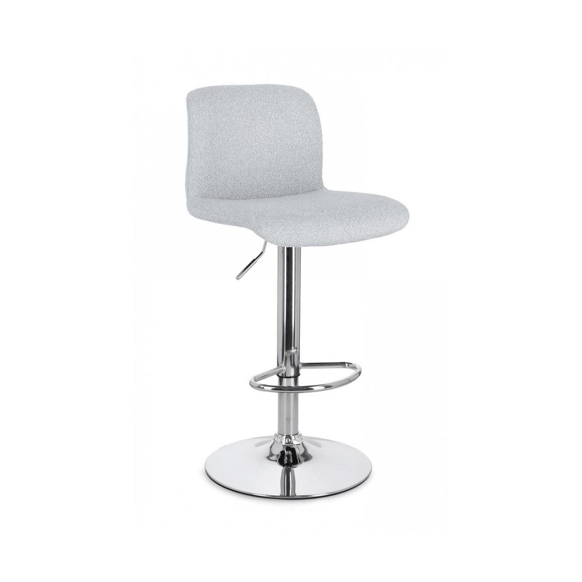 Sgabello Bar Rafael Cromo-Grigio Chiaro | Bizzotto