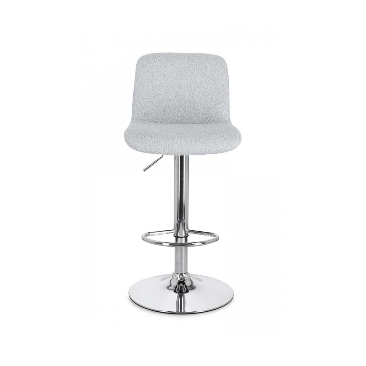 Sgabello Bar Rafael Cromo-Grigio Chiaro | Bizzotto