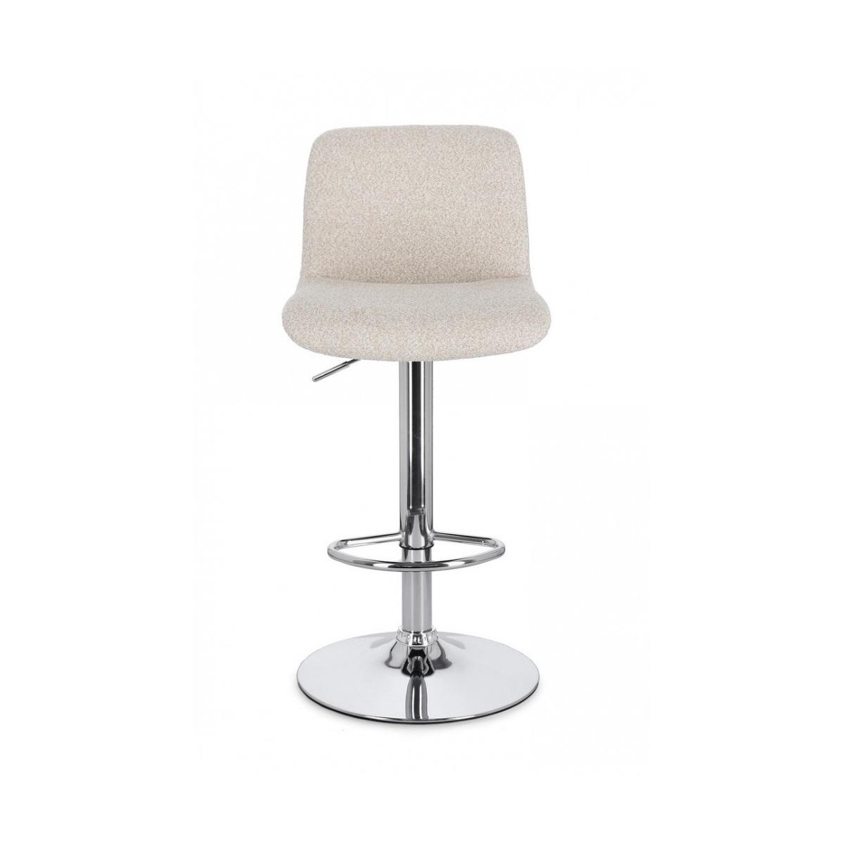 Sgabello Bar Rafael Cromo-Beige | Bizzotto