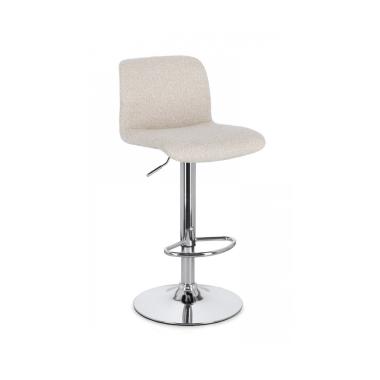 Sgabello Bar Rafael Cromo-Beige | Bizzotto