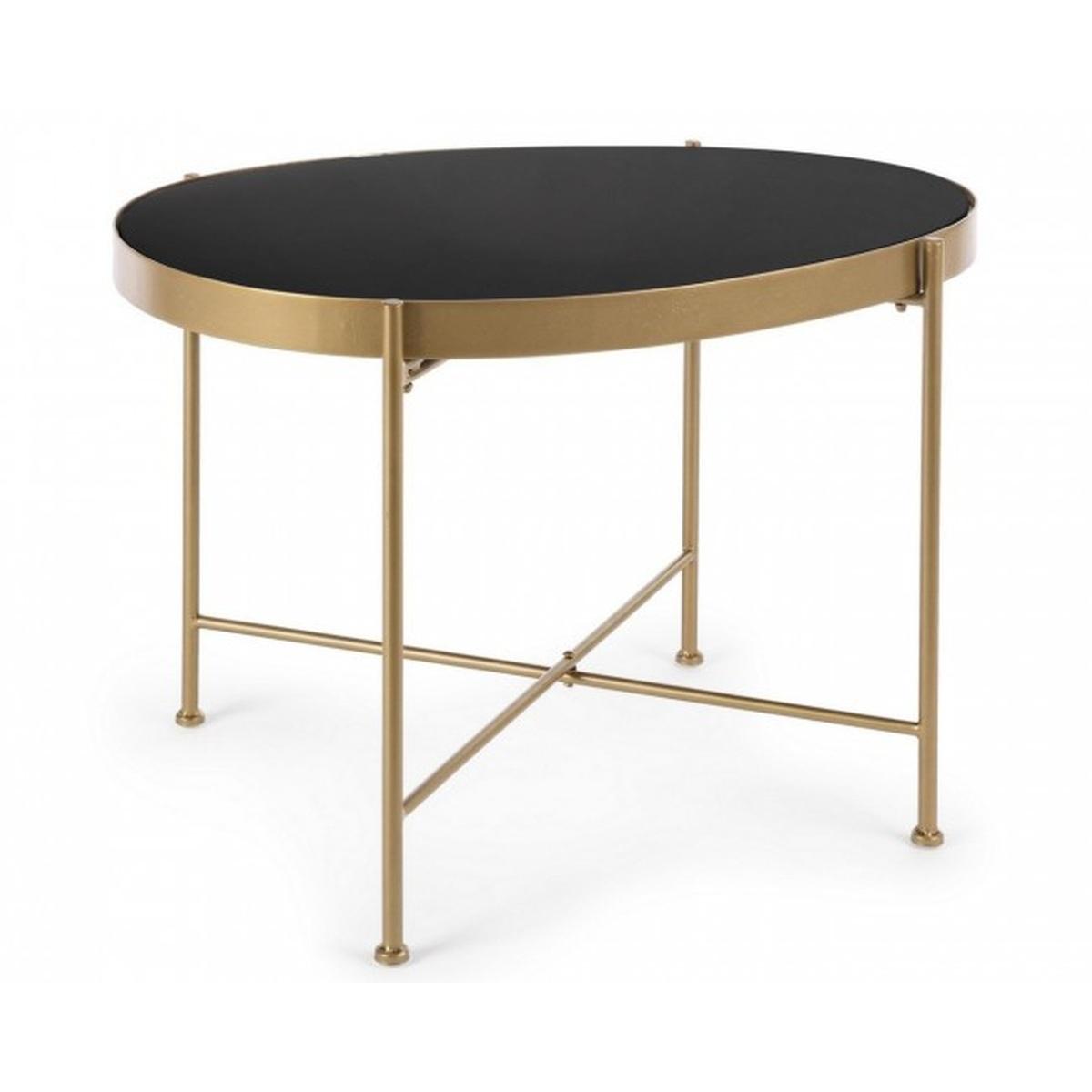 Tavolino Rashida Oro cm.63x46 | Bizzotto