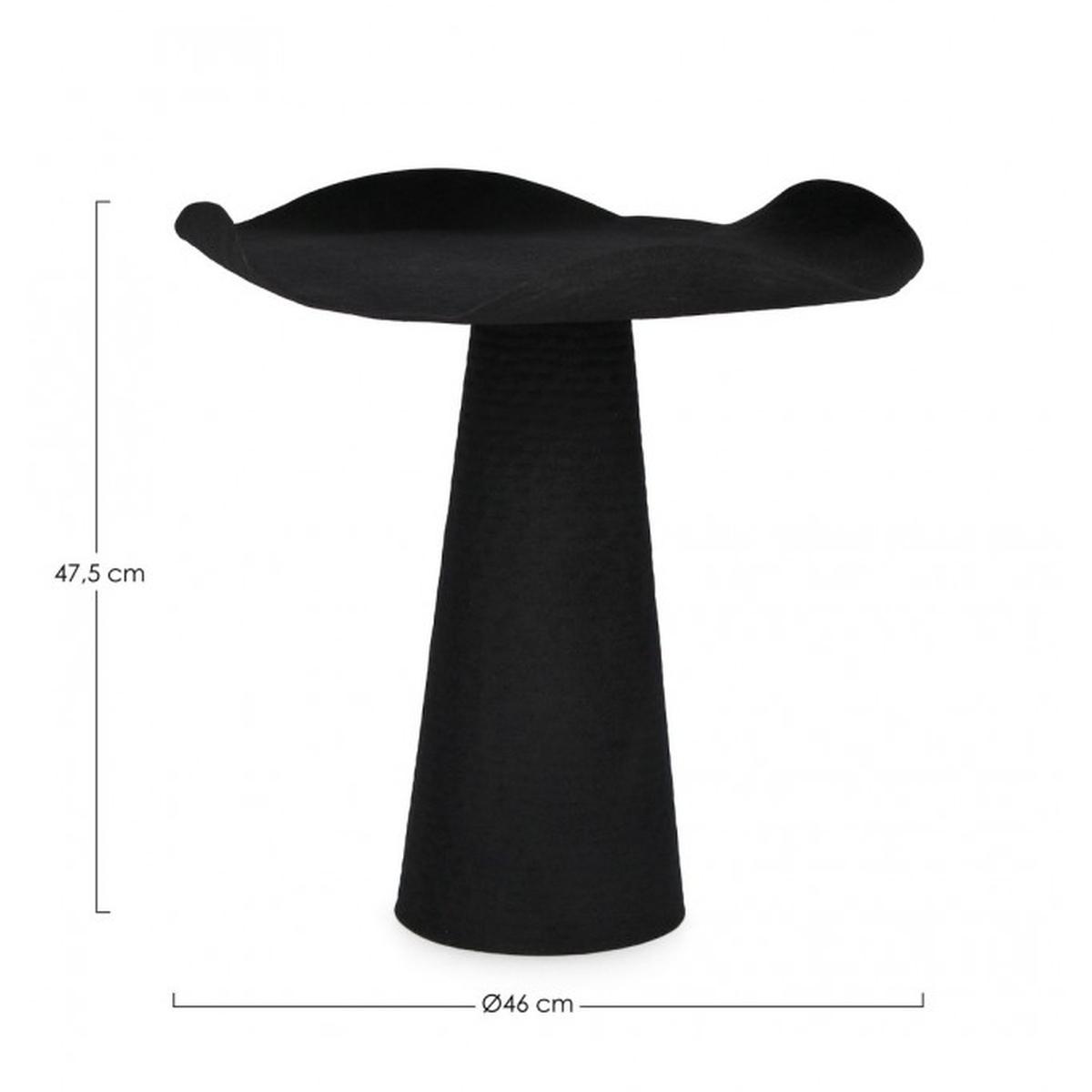 Tavolino Lalita Nero Tondo cm.Ã?46 | Bizzotto