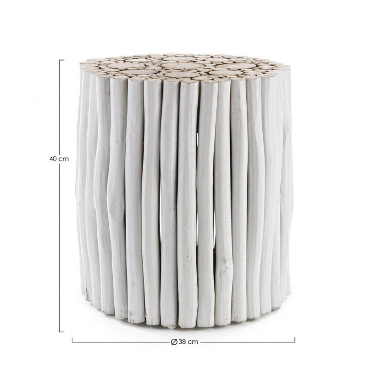 Tavolino Guadalupe Bianco | Bizzotto