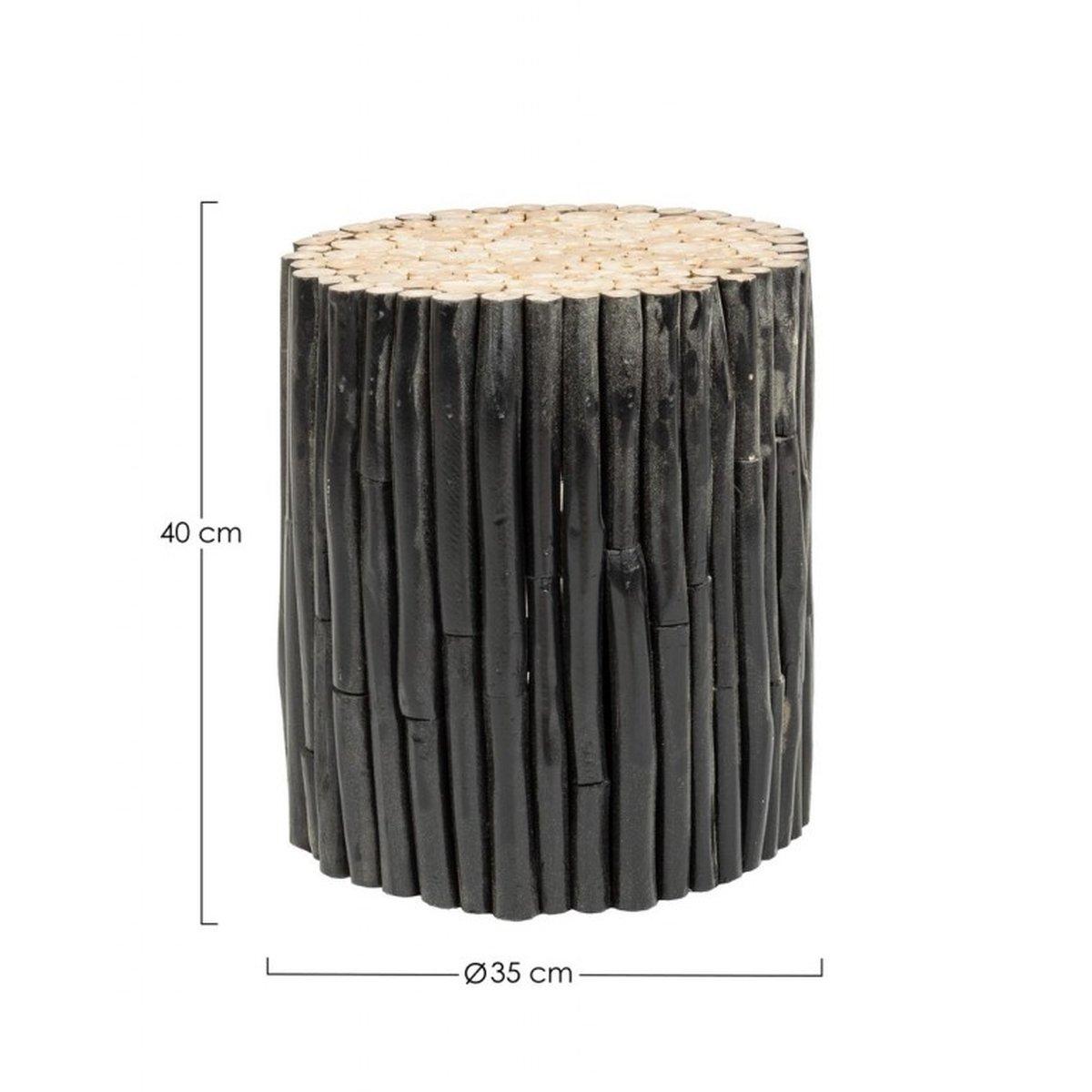 Tavolino Guadalupe Nero | Bizzotto