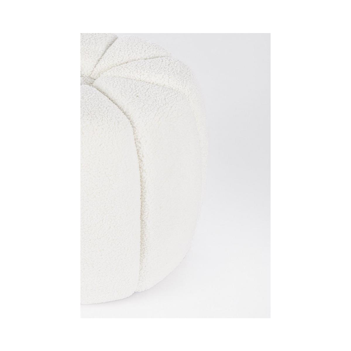 Pouff Karolina Tondo Bianco | Bizzotto