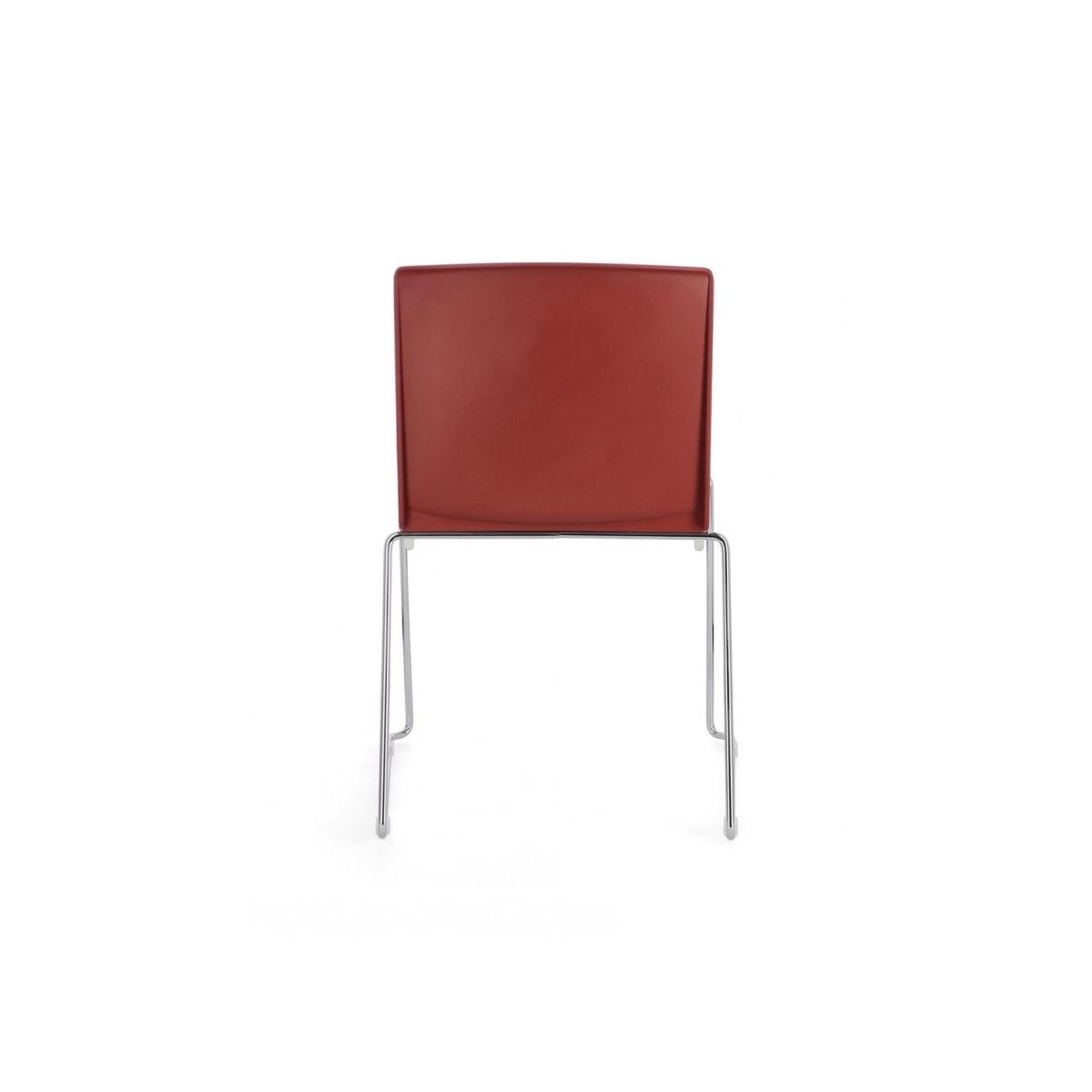 Sedia Giulia Cromo/Rosso | Bizzotto