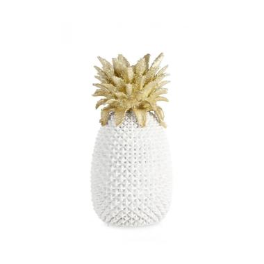Decorazione Ananas Surabaya Bianco cm.H49,5 | Bizzotto