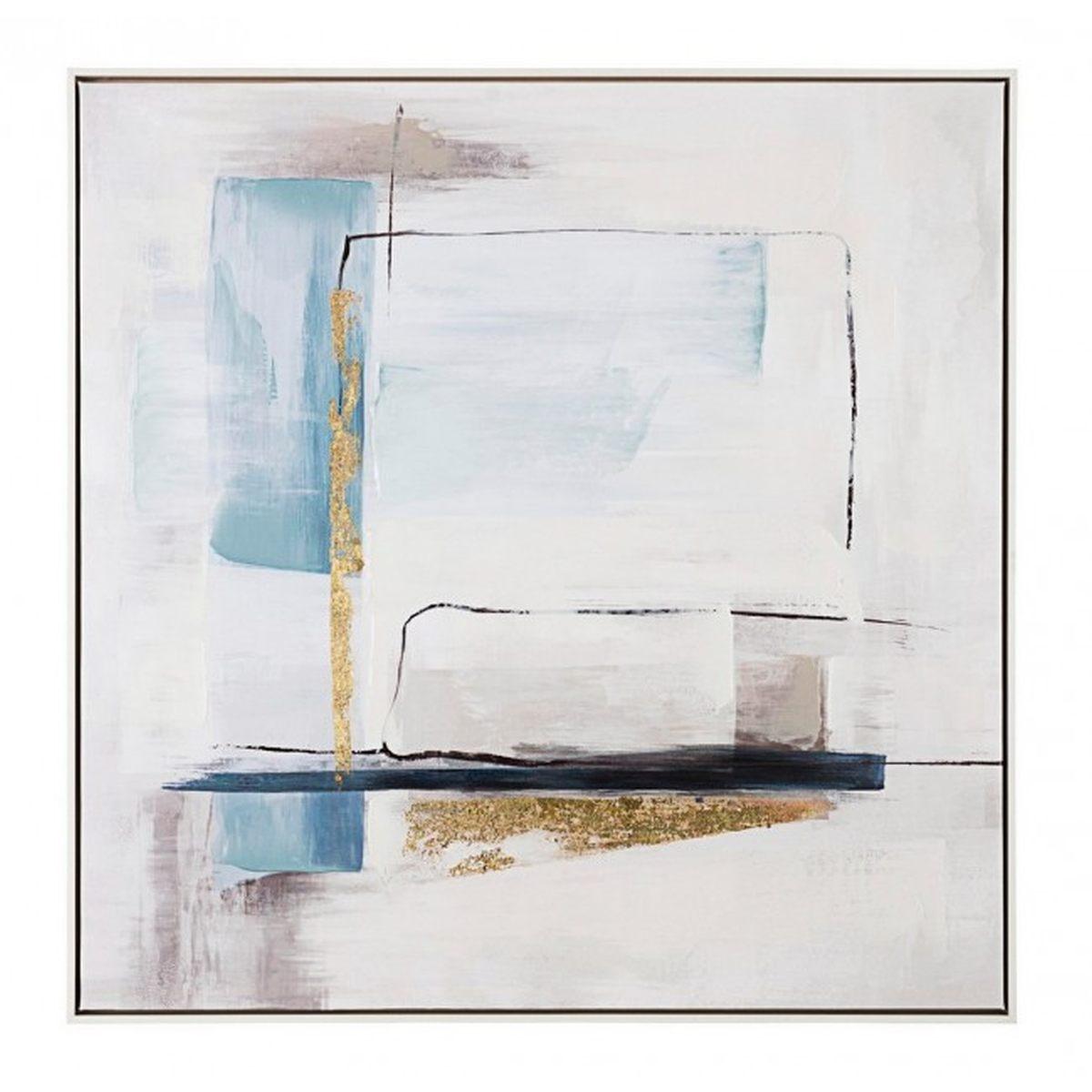 Quadro Dipinto Olio con Cornice Crown P2379-4 cm.82.5x82.5 | Bizzotto