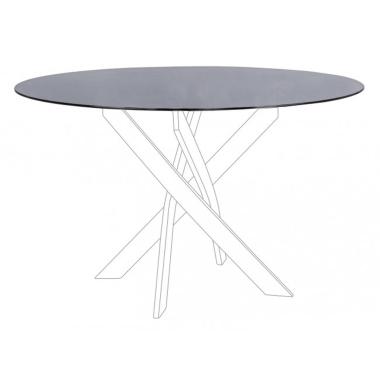 Piano Tavolo Tondo Tavolo George Fume' cm.Ã?120 | Bizzotto