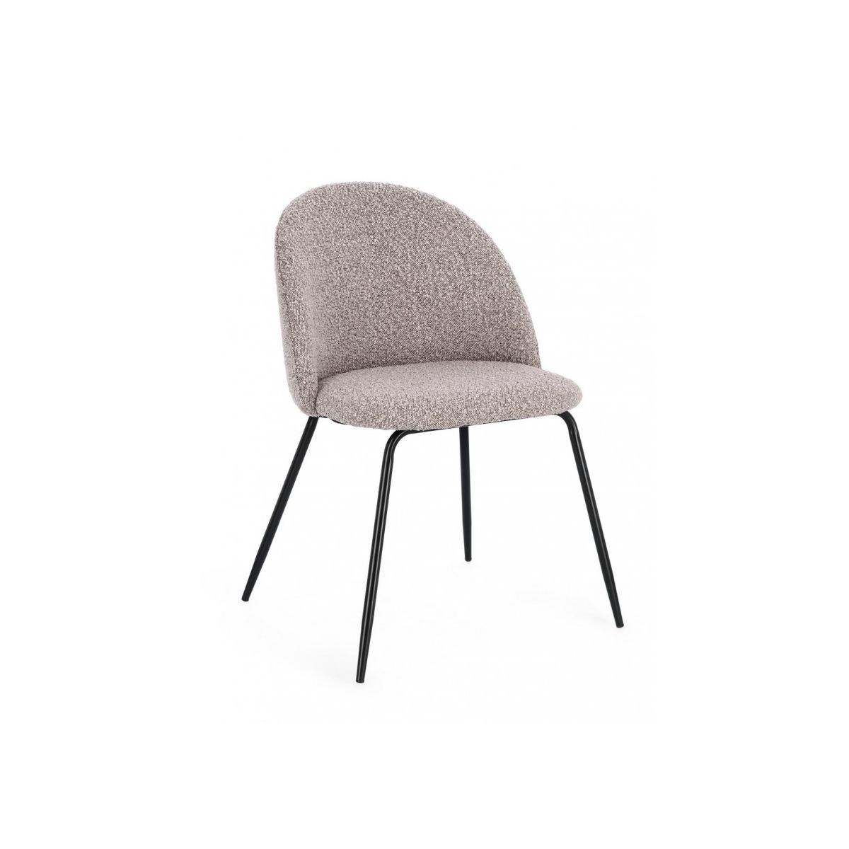 Sedia Tanya Nero/Visone | Bizzotto