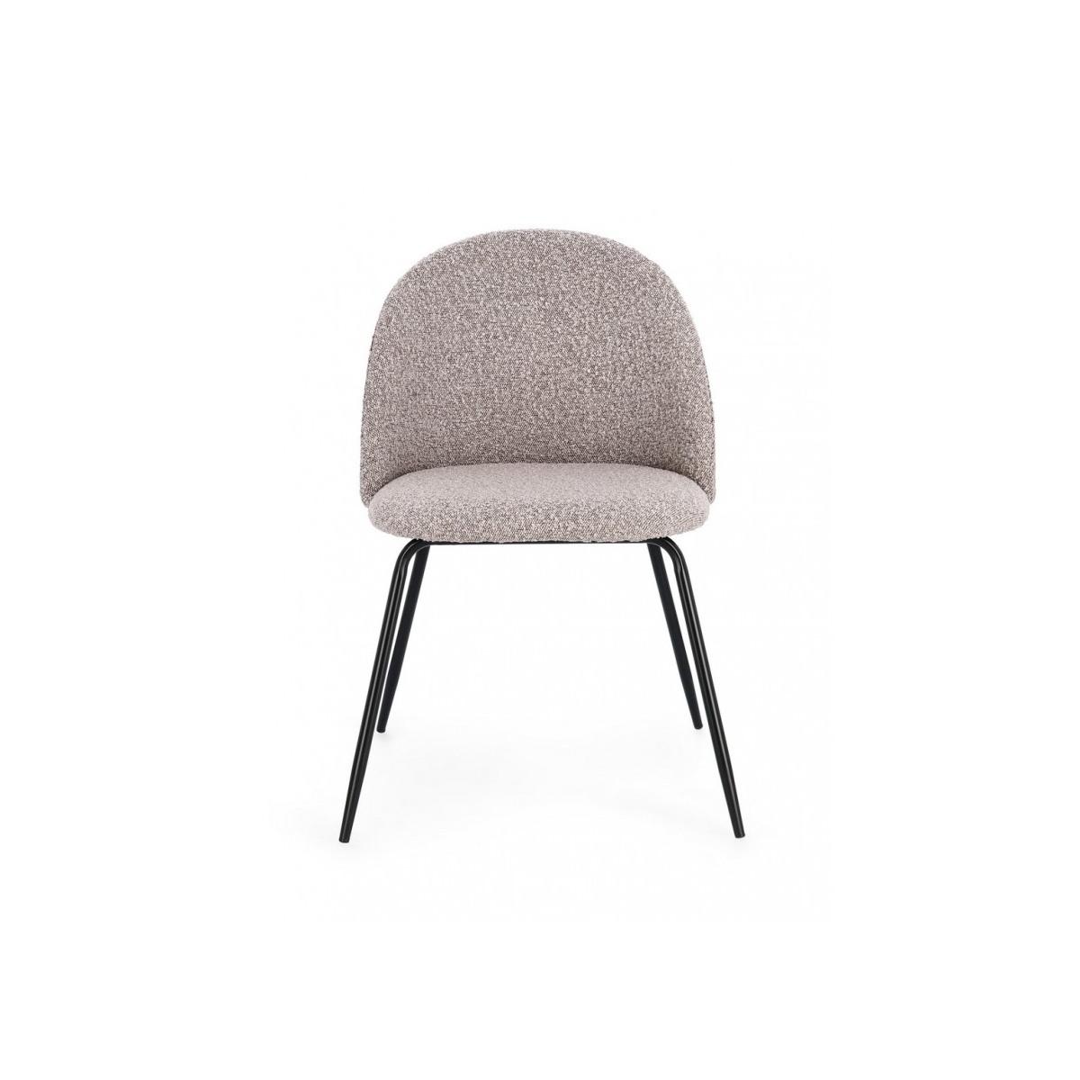 Sedia Tanya Nero/Visone | Bizzotto