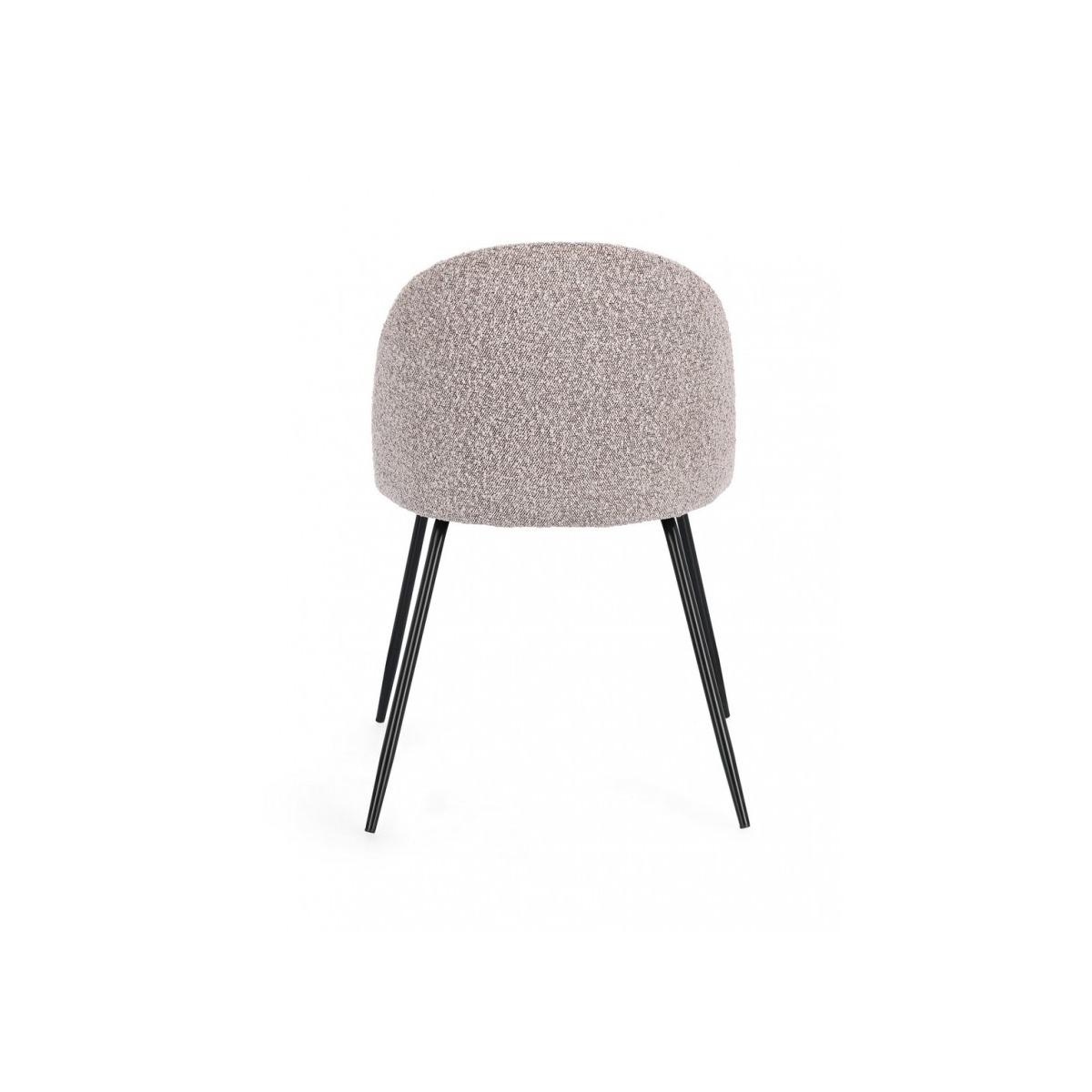 Sedia Tanya Nero/Visone | Bizzotto