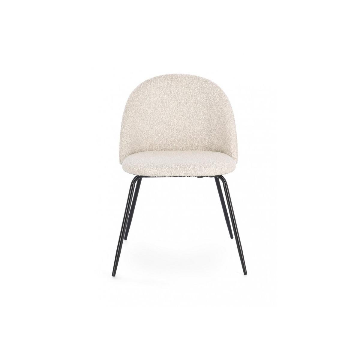 Sedia Tanya Nero/Avorio | Bizzotto