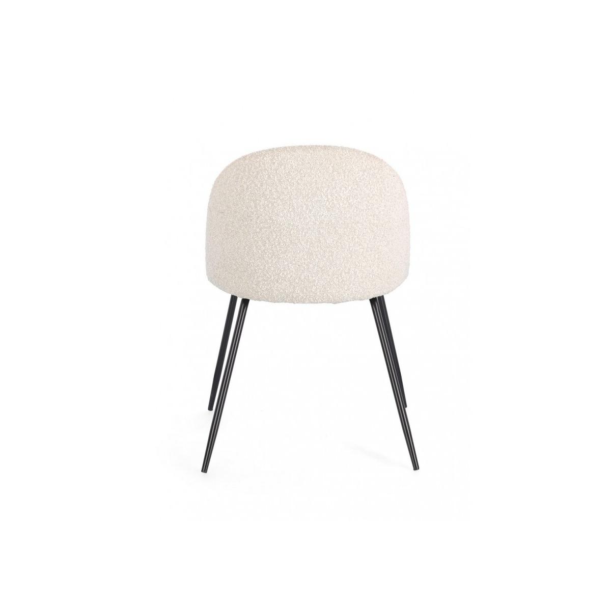 Sedia Tanya Nero/Avorio | Bizzotto