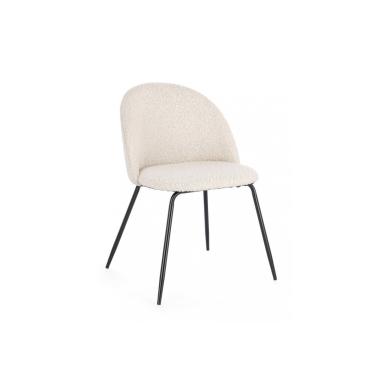 Sedia Tanya Nero/Avorio | Bizzotto