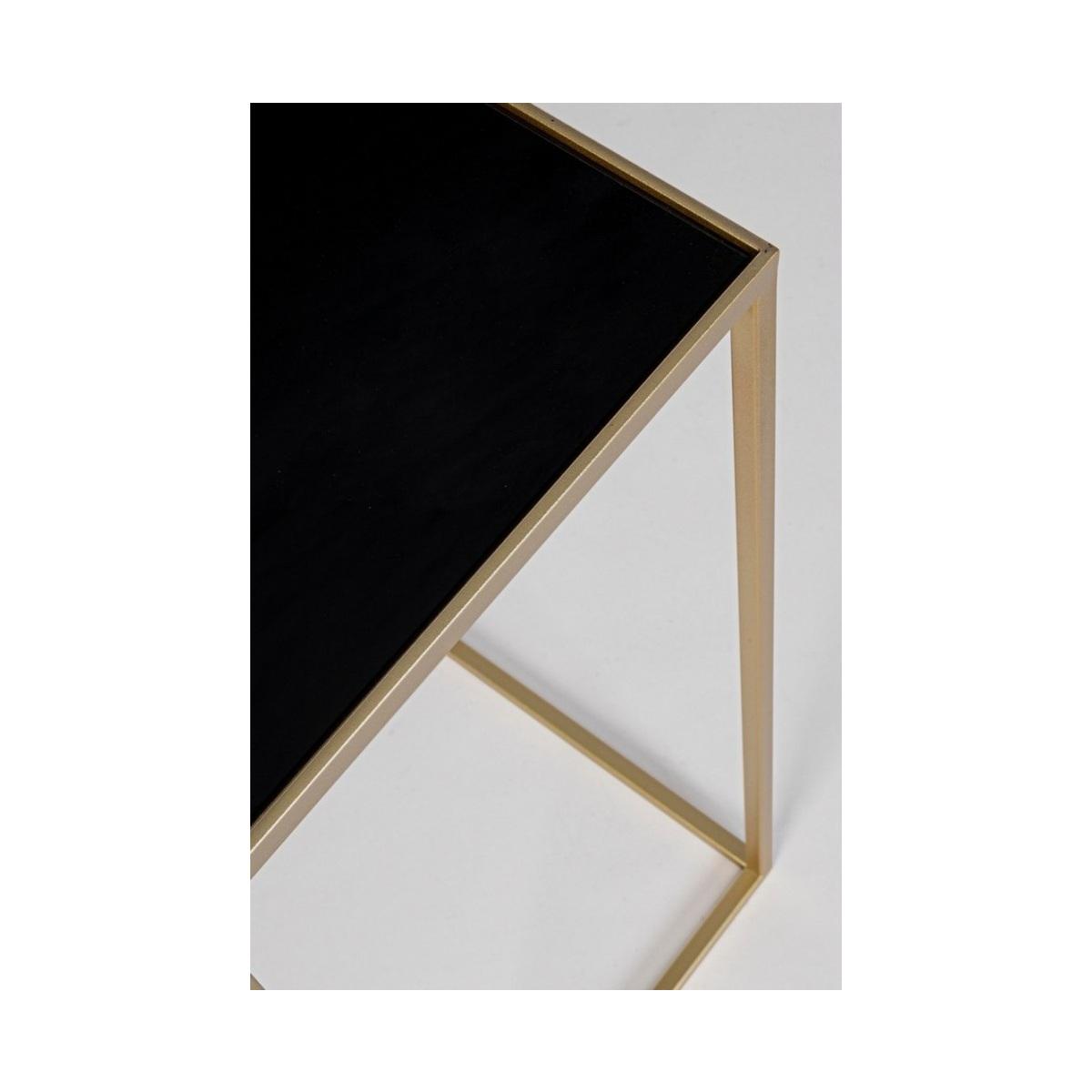 Tavolino Set pz.3 Nucleos Quadro Oro | Bizzotto