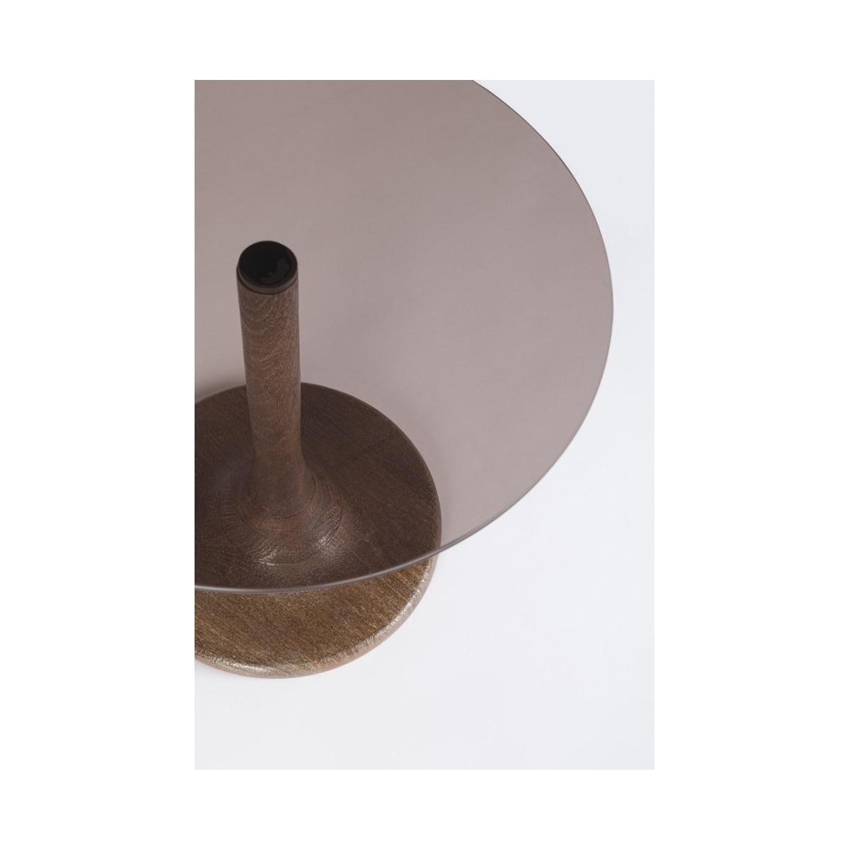 Tavolino Aberdeen Marrone Tondo cm.Ã?45 | Bizzotto