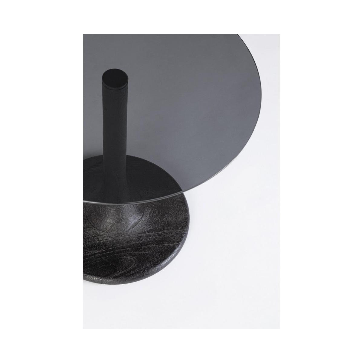 Tavolino Aberdeen Nero Tondo cm.Ã?45 | Bizzotto