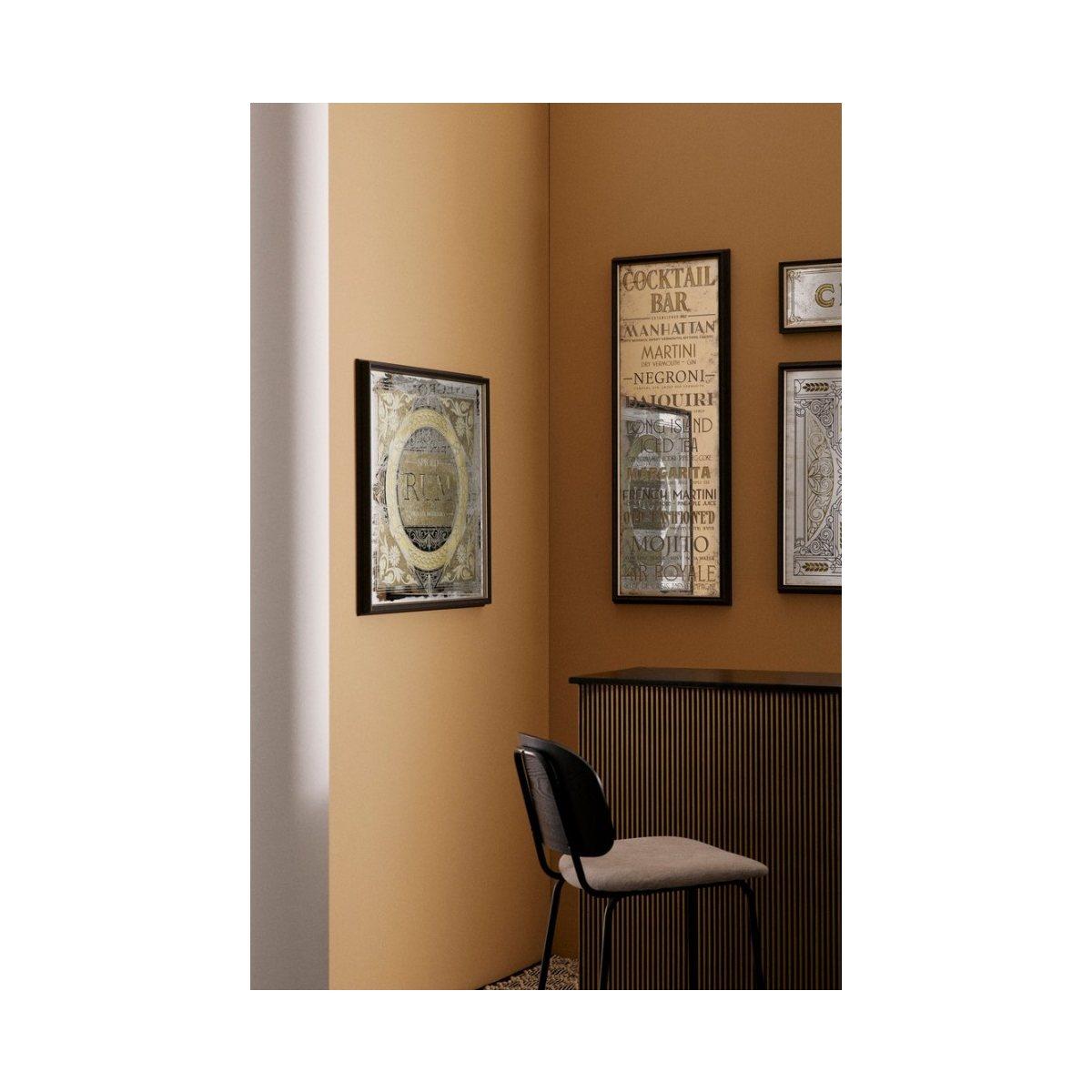 Specchio con Cornice Library Oro cm.100x70 | Bizzotto