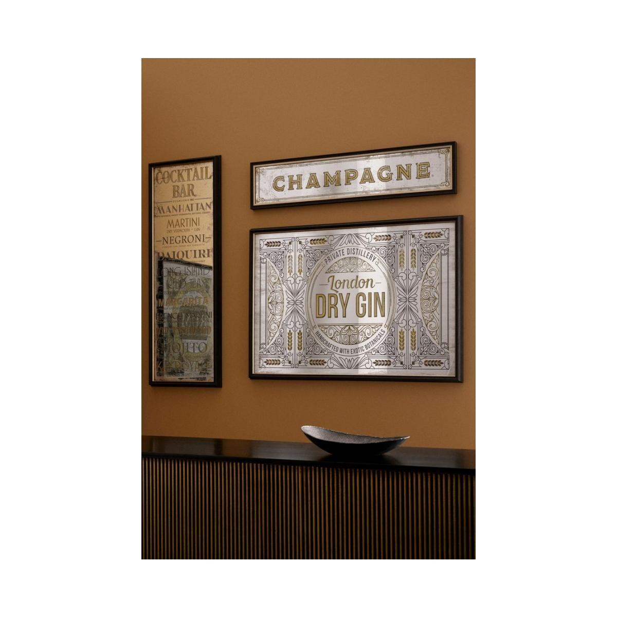 Specchio con Cornice Library Oro cm.100x70 | Bizzotto