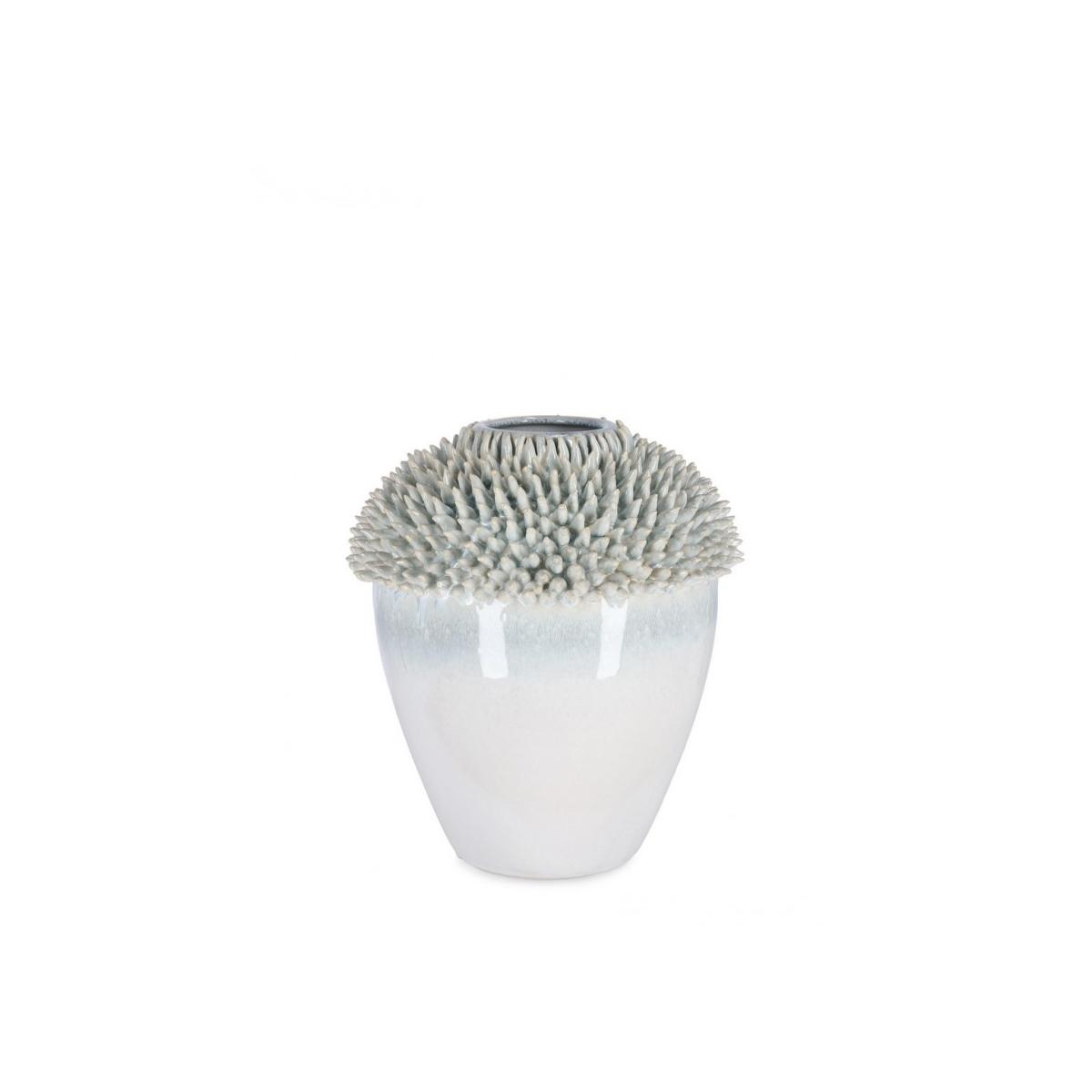 Vaso Iku Bianco Verde cm.H31,5 | Bizzotto