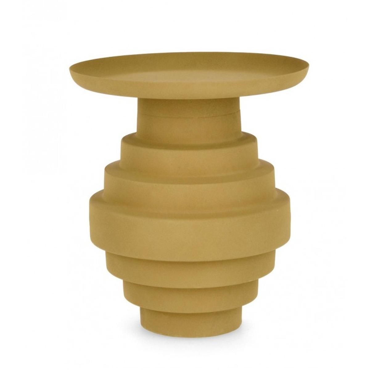 Tavolino Amba Senape Tondo cm.Ã?35.5 | Bizzotto